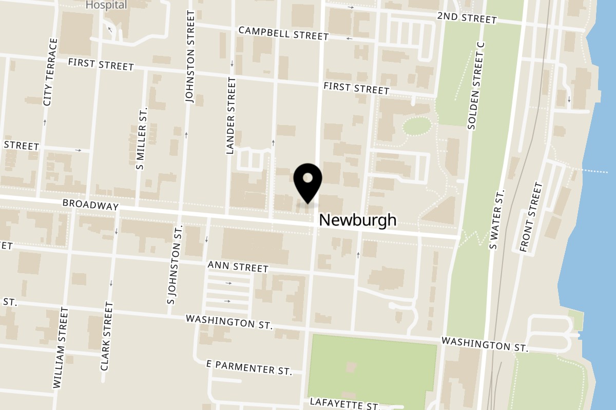 Map showing the location of An Artistic Taste An Artistic Taste Newburgh on 96 Broadway in Newburgh